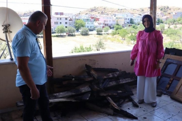 Kayseri'de ev sahibinin &ccedil;ıkarmak istediği kiracı evi ateşe verip ka&ccedil;tı