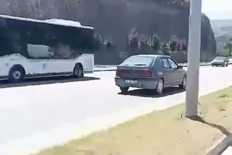 Uyarılara rağmen ters y&ouml;nde giderek tehlike oluşturdu