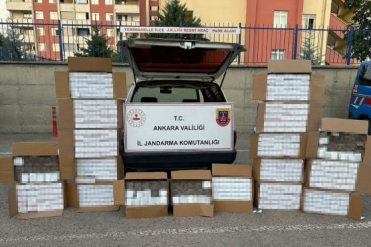 Ankara'da 2 bin 450 adet makaron ele ge&ccedil;irildi
