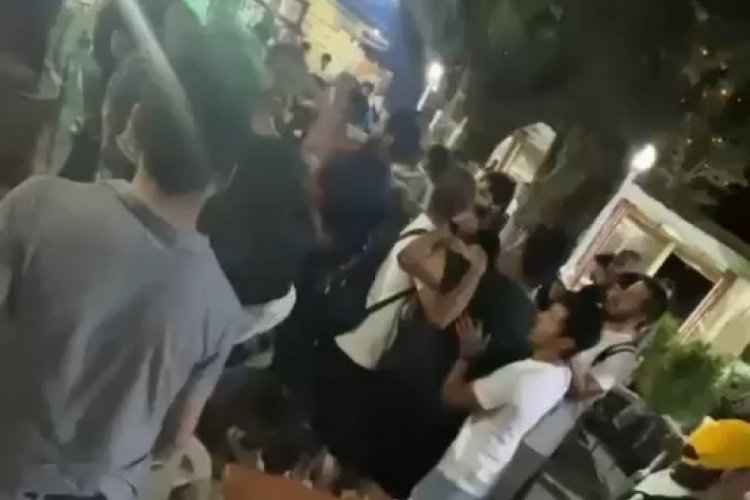 Bursa'da iki grup arasında tekme yumruklu kavga