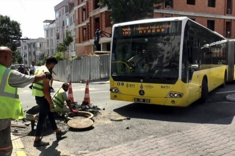 İstanbul'da k&ouml;r&uuml;kl&uuml; otob&uuml;s gerginliği!
