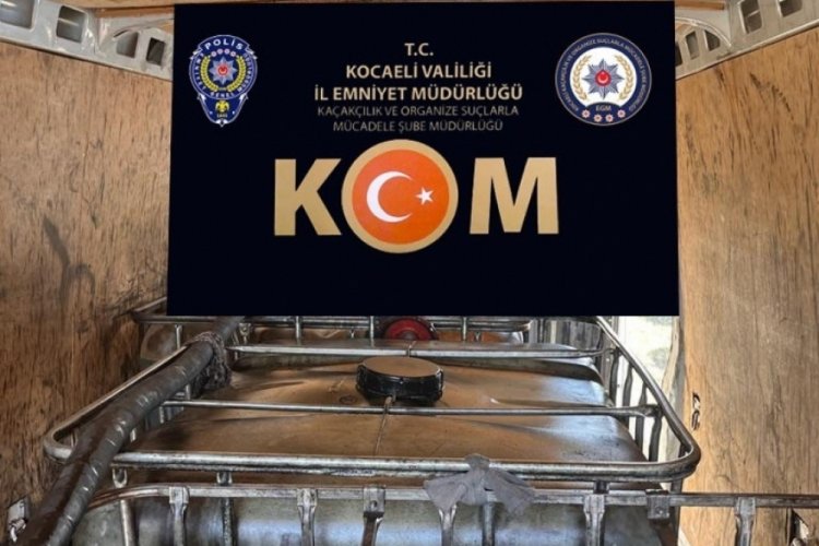 Kocaeli'nde 3 bin 950 litre ka&ccedil;ak akaryakıt ele ge&ccedil;irildi