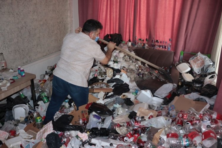 Kiracı gitti, &ccedil;&ouml;p ev kaldı