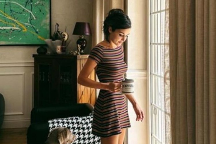 Hande Er&ccedil;el ev halini paylaştı