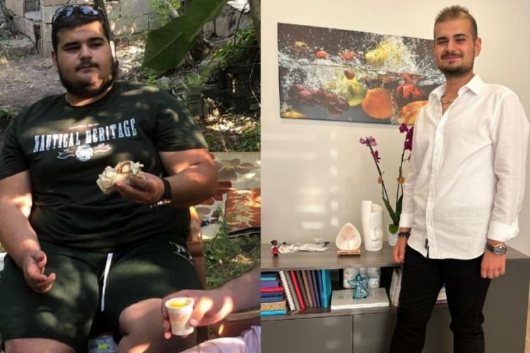 8 ayda 75 kilo verdi; arkadaşları tanıyamadı
