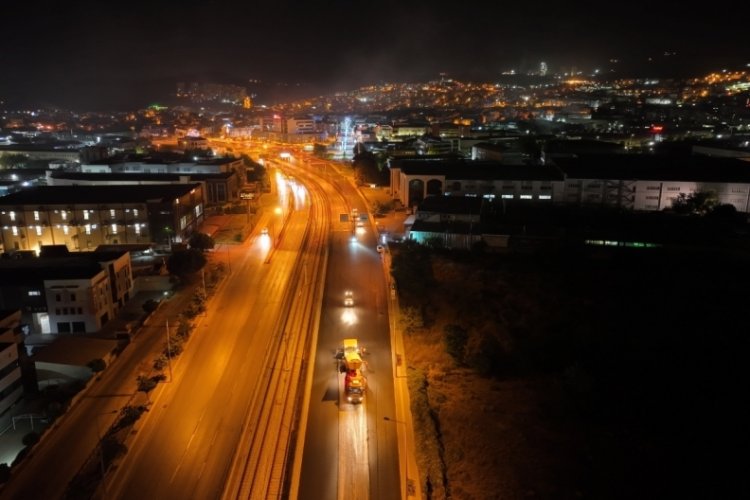 Bursa'da asfalt yenileme &ccedil;alışmalarında bir etap daha tamamlandı