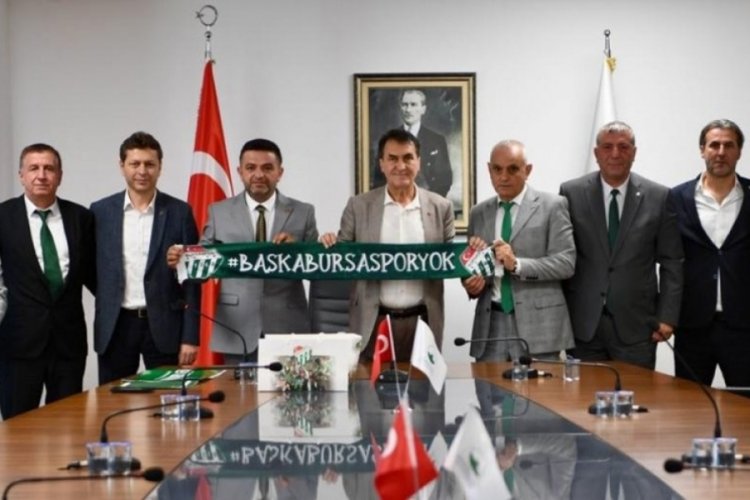 Bursaspor Kul&uuml;b&uuml;, Başkan D&uuml;ndar'ı ziyaret etti