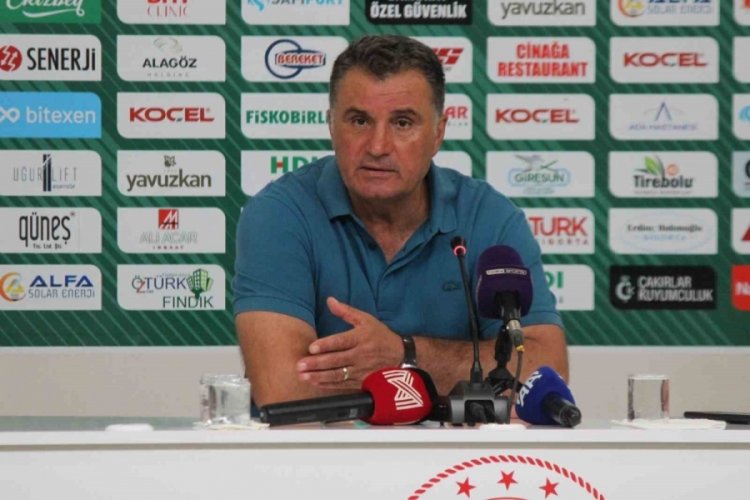 Giresunspor-Bandırmaspor ma&ccedil; sonu a&ccedil;ıklamalar