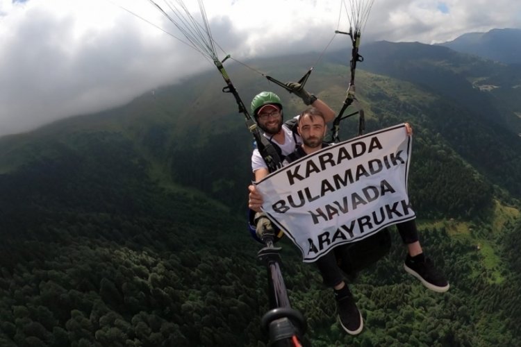 Trabzon'da ilgin&ccedil; anlar! Gelin adayını karada bulamadı, havada aradı