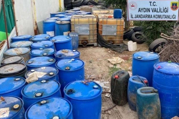 Aydın'da 21 ton 876 litre ka&ccedil;ak akaryakıt ele ge&ccedil;irildi
