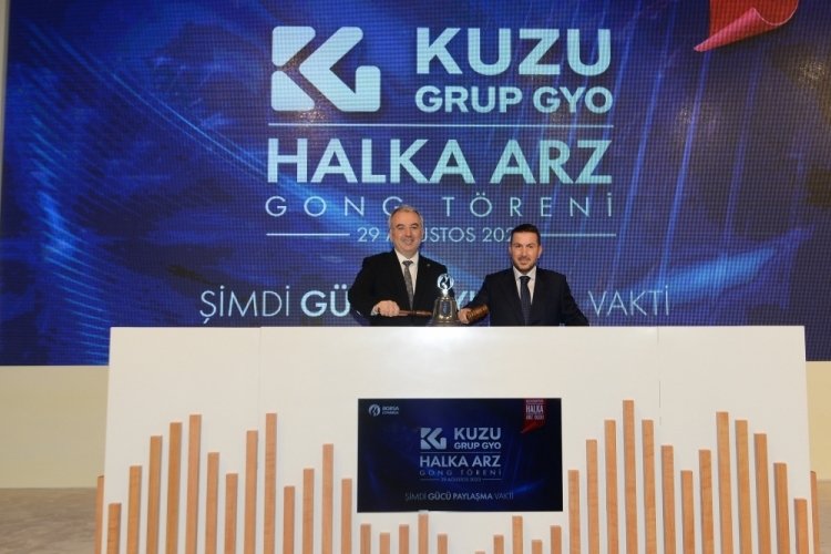 Borsa İstanbul'da gong Kuzugrup Gayrimenkul Yatırım Ortaklığı i&ccedil;in &ccedil;aldı