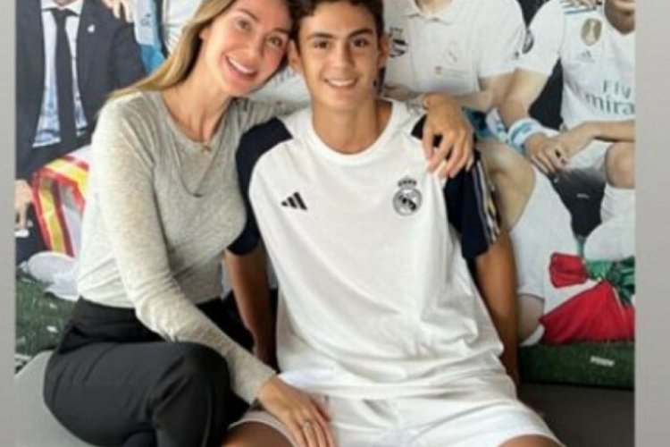 Demet Şener, oğlunu Real Madrid kampına uğurladı