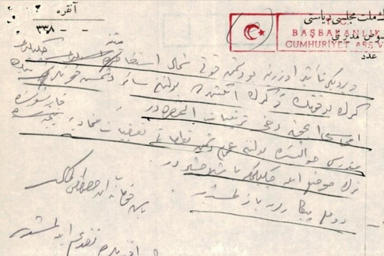 Milli M&uuml;cadele'nin en &ouml;nemli aşamasının ayrıntıları Atat&uuml;rk'&uuml;n elinden yazılmış telgrafta