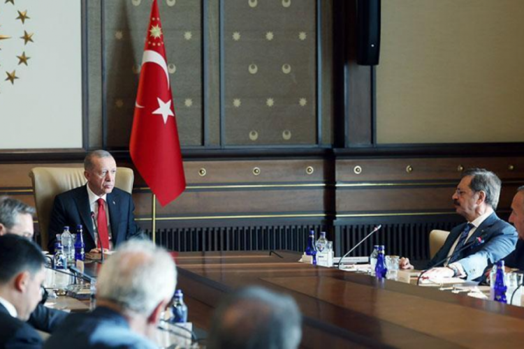Cumhurbaşkanı Erdoğan, Rifat Hisarcıklıoğlu'nu kabul etti