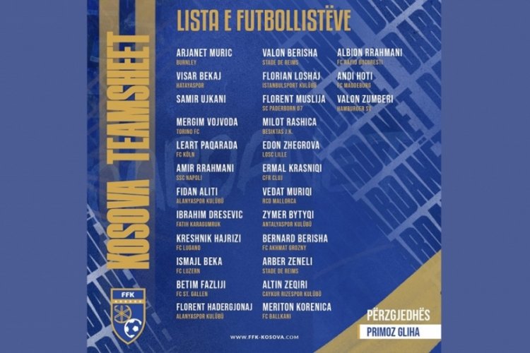 Kosova Milli Takımı'na S&uuml;per Lig'den 8 isim davet edildi