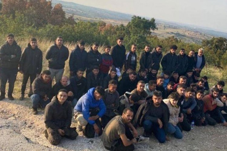 Edirne'de 53 ka&ccedil;ak g&ouml;&ccedil;men yakalandı!