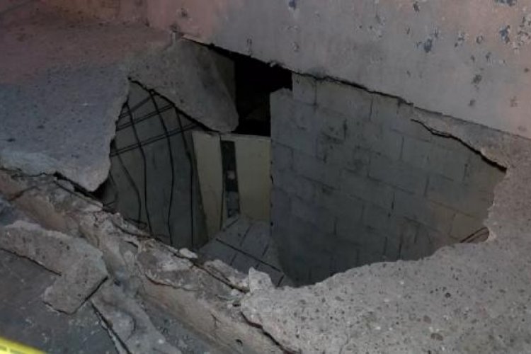 İstanbul'da beton &ccedil;&ouml;kt&uuml;, oluşan &ccedil;ukura d&uuml;şen 2 kişi yaralandı