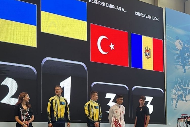 Milli sporcu Emircan Abdullah Beserek Avrupa 3. oldu