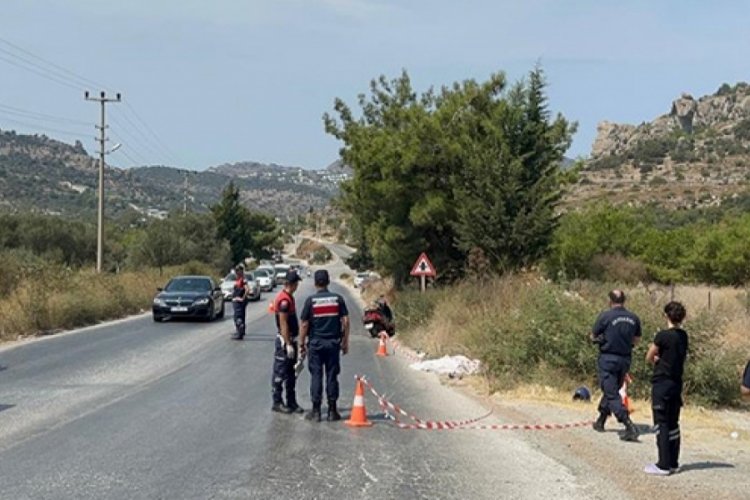 Muğla'da ciple &ccedil;arpışan motosikletin s&uuml;r&uuml;c&uuml;s&uuml; muhtar &ouml;ld&uuml;