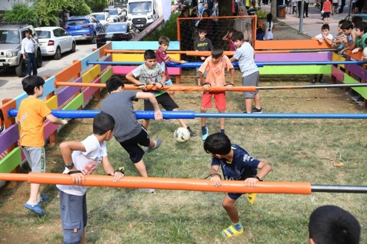 Bursa'da &ccedil;ocuklar kendi parklarını tasarladı: Osmangazi Belediyesi yaptı