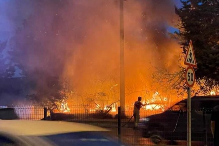 Bursa'da ağa&ccedil;lık alanda &ccedil;ıkan yangın s&ouml;nd&uuml;r&uuml;ld&uuml;