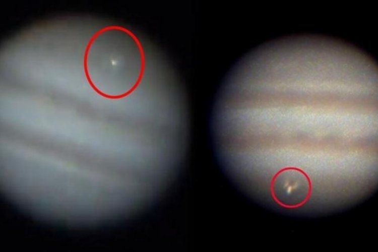 Jupiter'de UFO kazası! D&uuml;nya şaşırdı!