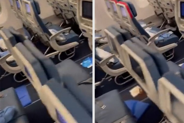 Yolcu u&ccedil;akta ishal oldu! Pilot 'biyolojik tehlike' diyerek d&ouml;n&uuml;ş izni istedi