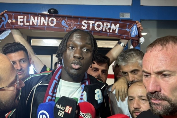 Trabzonspor'un yeni transferi Batista Mendy, Trabzon'a getirdi
