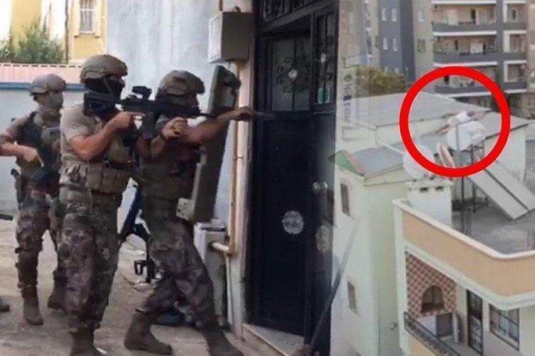 Tefecilere operasyon! İ&ccedil; &ccedil;amaşırıyla &ccedil;atıda yakalandı