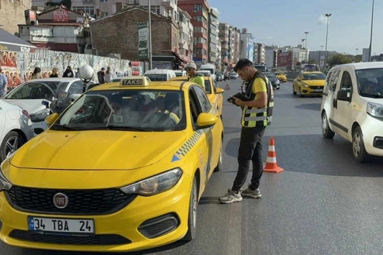 İstanbul'da denetim: Kurallara uymayan taksicilere ceza yağdı