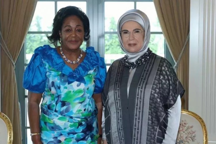 Emine Erdoğan, Kongo Cumhuriyeti Cumhurbaşkanı'nın eşi ile bir araya geldi