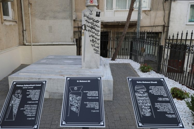 Gemlik Belediyesi'nden şehitlere saygı! Şehitlik yenilendi