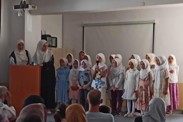 Bursa Orhaneli'de Kur'an Kursu'nda yaz d&ouml;nemi kapanış etkinliği yapıldı