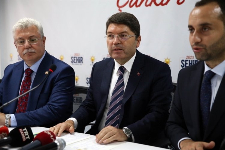 Yılmaz Tun&ccedil;, AK Parti &Ccedil;ankırı İl Başkanlığı ziyaretinde konuştu