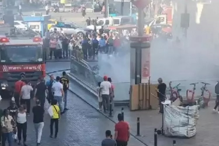 İstanbul'da metro istasyonundaki yangın s&ouml;nd&uuml;r&uuml;ld&uuml;