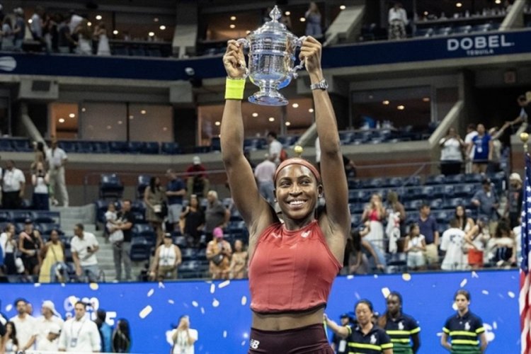 ABD A&ccedil;ık'ta kadınlar şampiyonu Coco Gauff oldu