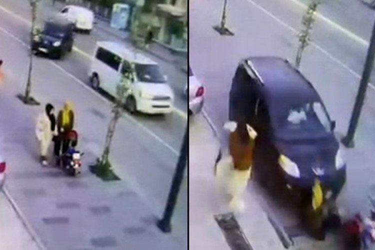 Van'da hafif ticari&nbsp;ara&ccedil; bebek arabalı kadınlara &ccedil;arptı!