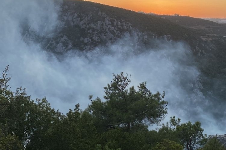 Bilecik'te yıldırım isabet etmesi sonucu yangın &ccedil;ıktı!