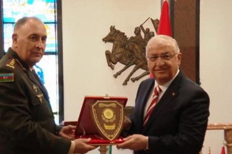 Bakan G&uuml;ler, Azerbaycan Genelkurmay Başkanı Veliyev'i kabul etti