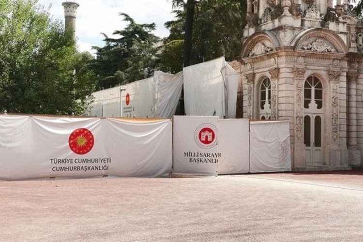 Dolmabah&ccedil;e Sarayı'ndaki restorasyonda sayılı g&uuml;nler