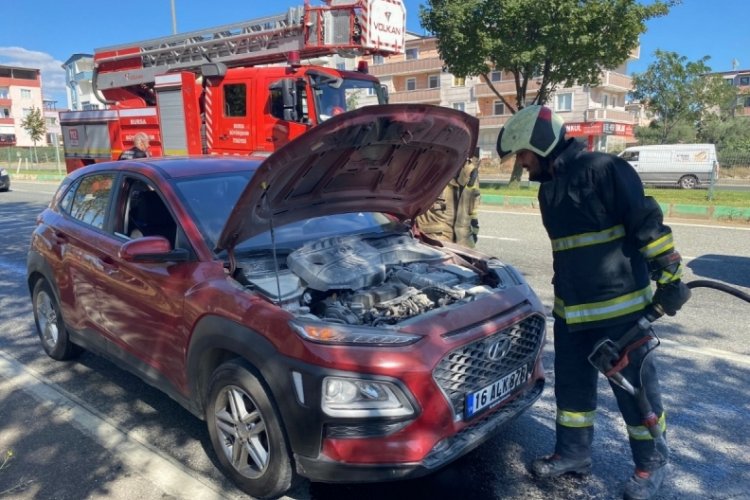 Yeni model ara&ccedil; yanmaktan son anda kurtarıldı...