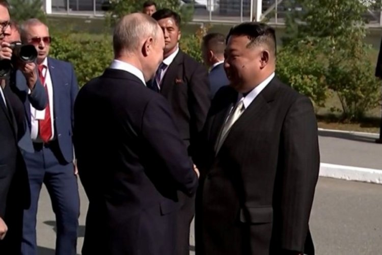 Putin, Kuzey Kore lideri Kim ile g&ouml;r&uuml;ş&uuml;yor