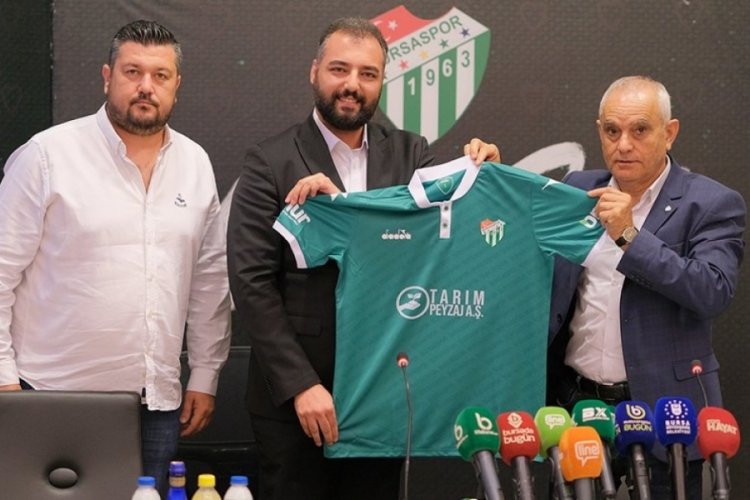 Bursaspor'un forma g&ouml;ğ&uuml;s sponsoru Tarım Peyzaj A.Ş oldu