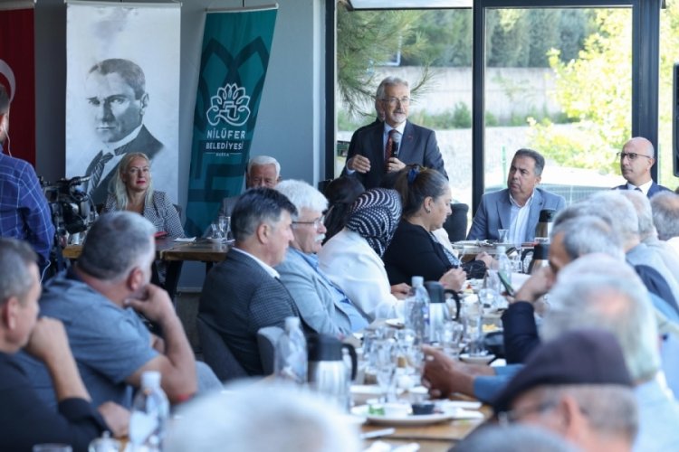 Başkan Erdem Nil&uuml;fer'in muhtarlarıyla bir araya geldi
