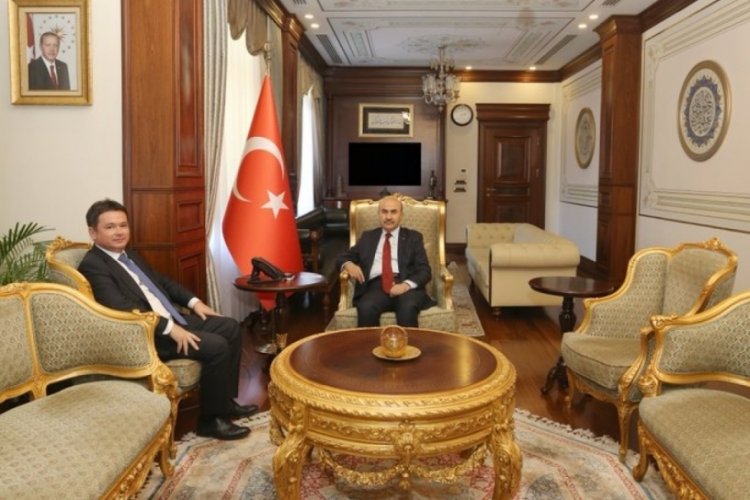 CHP Bursa eski Milletvekili Aydın, Vali Demirtaş'ı ziyaret etti