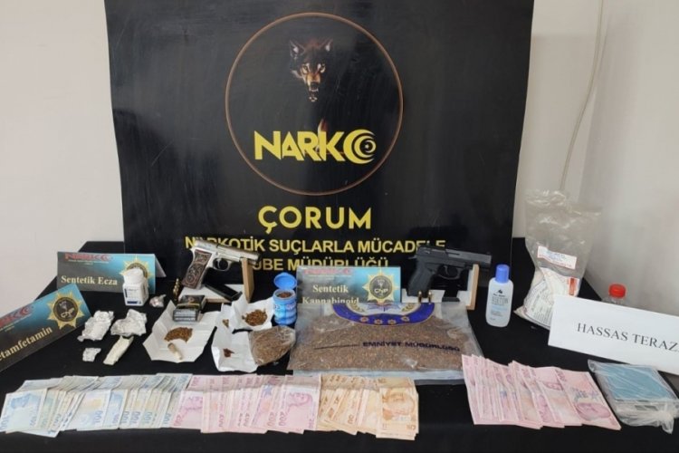 &Ccedil;orum'da uyuşturucu operasyonu!