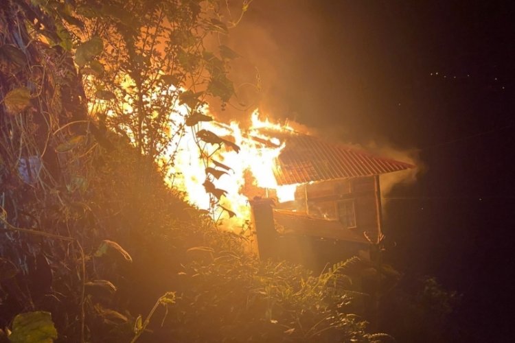 Rize'de yangın paniği!