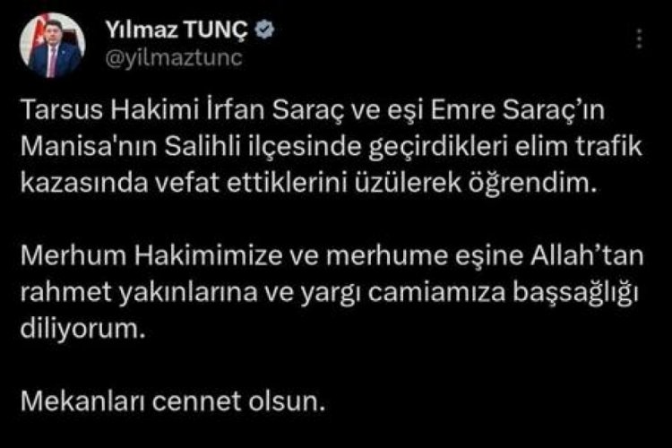 Manisa'da kaza! &Ouml;len 2 kişinin hakim ve eşi olduğu ortaya &ccedil;ıktı