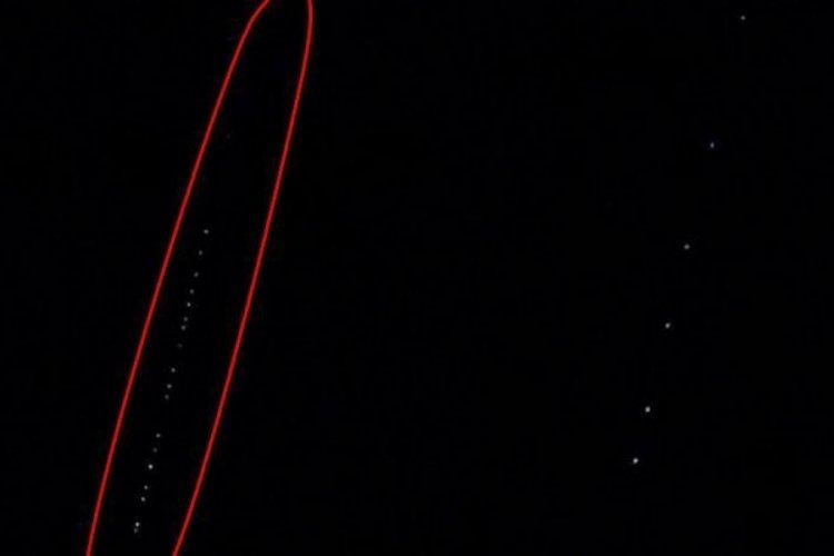 Starlink uyduları Tunceli'de fotoğraflandı