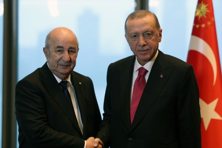 Cumhurbaşkanı Erdoğan, Cezayir Cumhurbaşkanı ile g&ouml;r&uuml;şt&uuml;